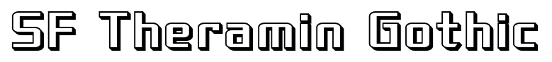 SF Theramin Gothic font